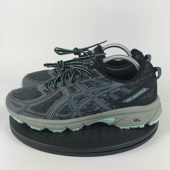 Asics Gel-Venture 6 Gray/Blue Athletic Running Shoes 1012A504 Women’s Size 10 - Picture 8 of 12